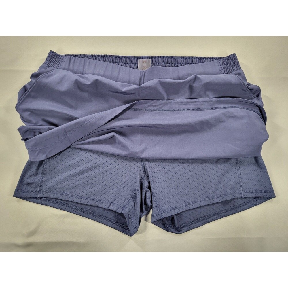 CALIA Women's Birdie Athletic Skort 16" Size XXL Purple Gray Golf Tennis Skirt - Picture 3 of 9